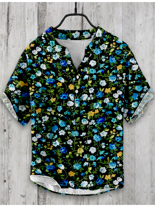 Floral Abstract Print Design Shirt