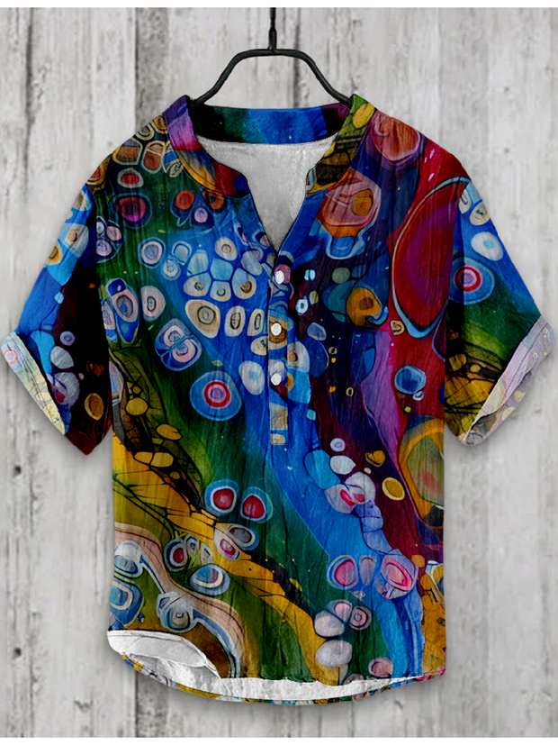 Abstract Creative Colorful Pattern Shirt