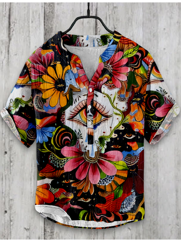 Creative Floral Abstract Art Shirt