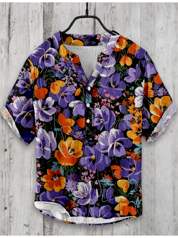 Multicolor Floral Japanese Art Shirt