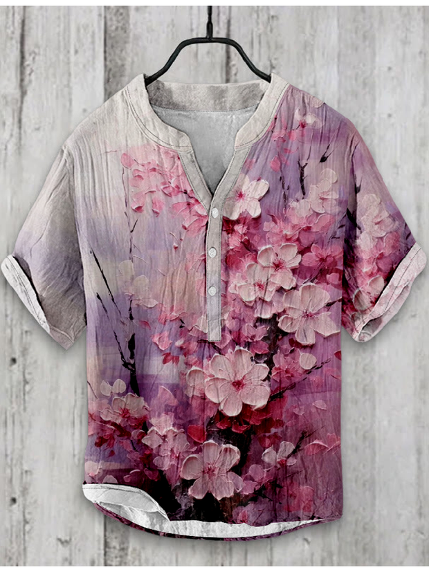 Floral Abstract Print Design Shirt