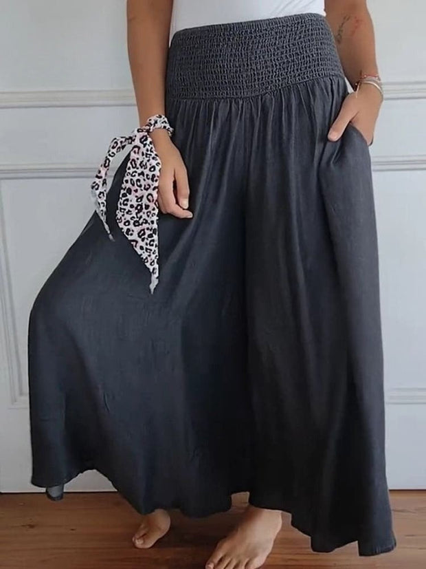 Women's Cotton Wide Leg Pants