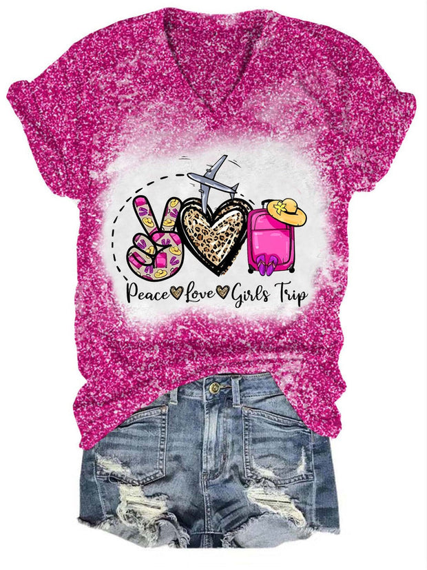 Girls Trip Glitter Print T-Shirt