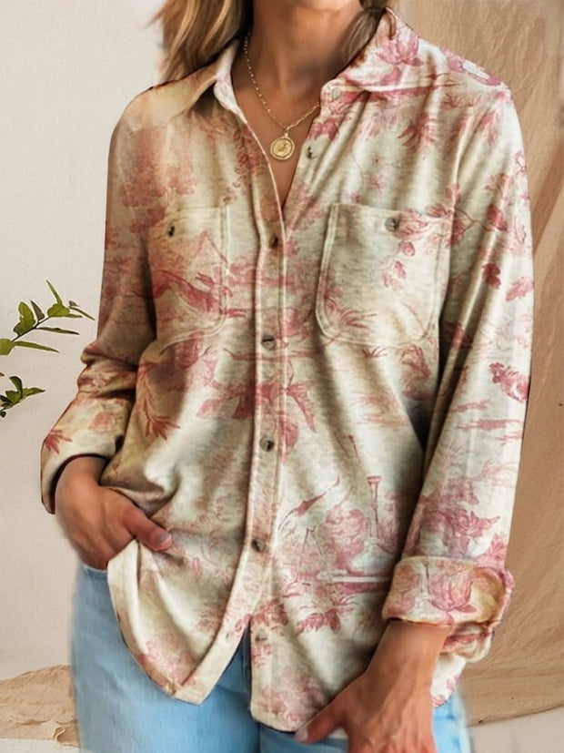 Women's Floral Print Casual Top