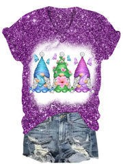 Gnomes V Neck T-shirt