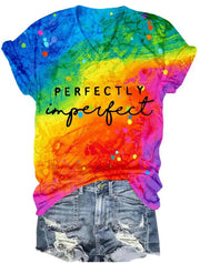 Perfectly Imperfect Tie Dye V-Neck Tee