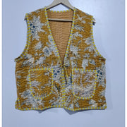 New open kantha quilted short vest women wear vintage coat festival fashion hand made cotton fabric Kantha vest coat