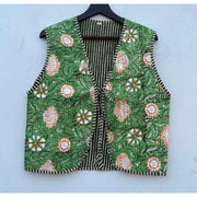 Cotton Quilted Waistcoat Vintage Style Quilted Vest Jackets