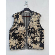 Cotton Quilted Waistcoat Vintage Style Quilted Vest Jackets